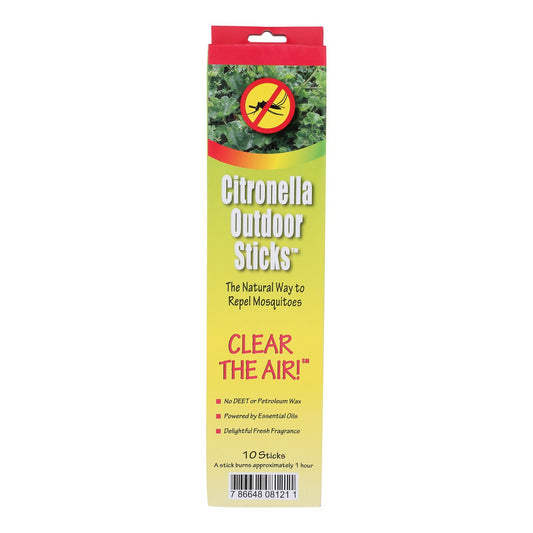 Neem Aura Naturals Outdoor Citronella Sticks - 10 count