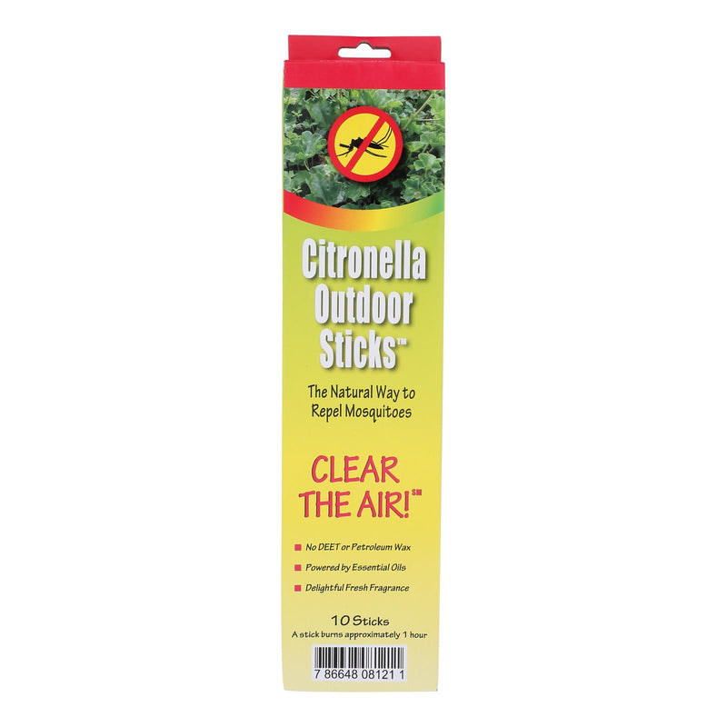 Neem Aura Naturals Outdoor Citronella Sticks - 10 count