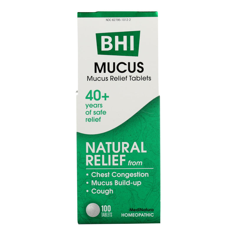 BHI - Mucus Relief - 100 Tablets