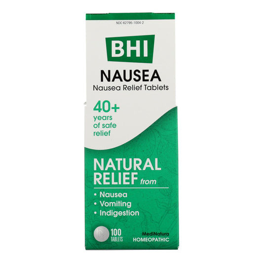 BHI - Nausea Relief - 100 Tablets