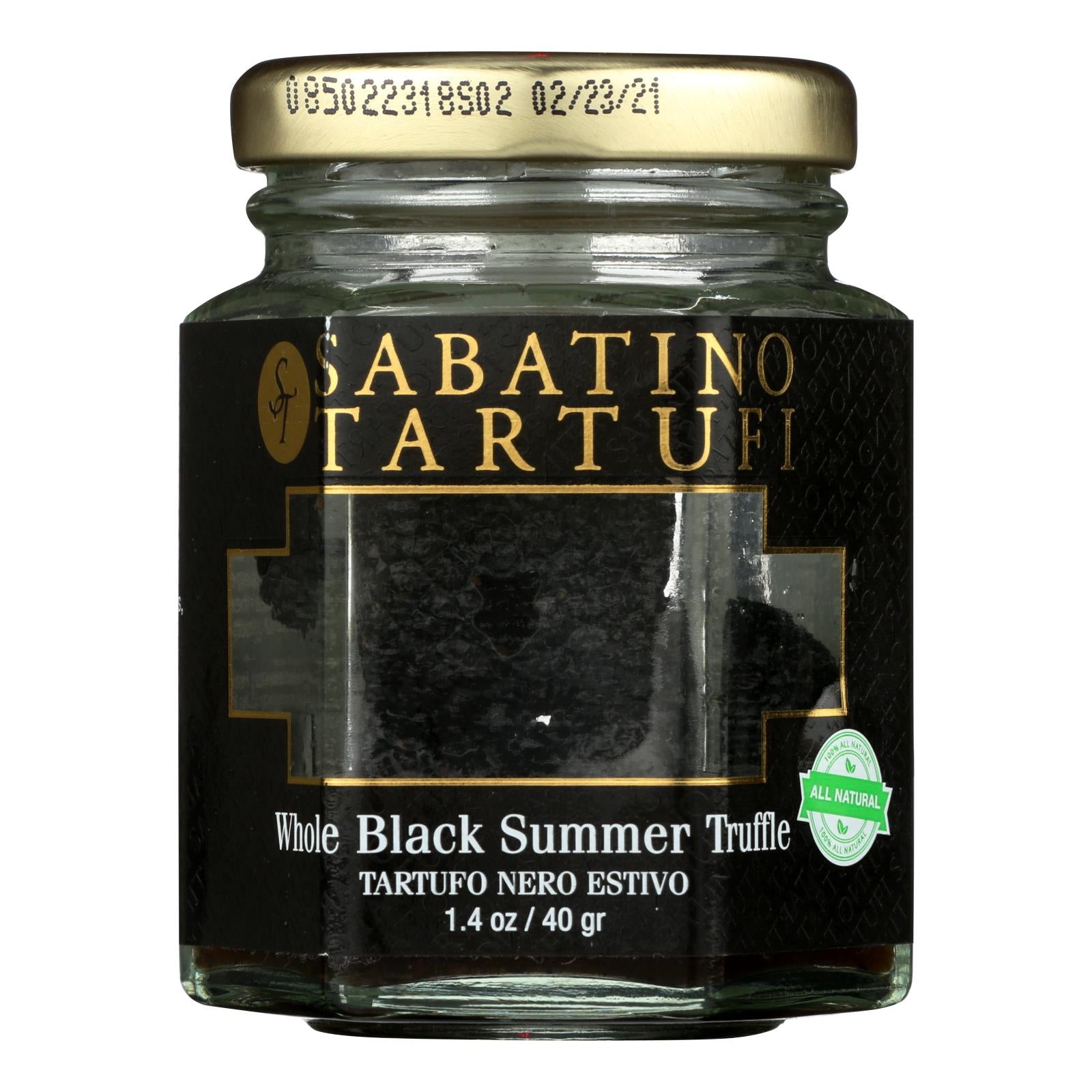 Sabatino Pronto Sabatino Tartufi, Whole Black Summer Truffle - Case of 6 - 1.4 Ounce