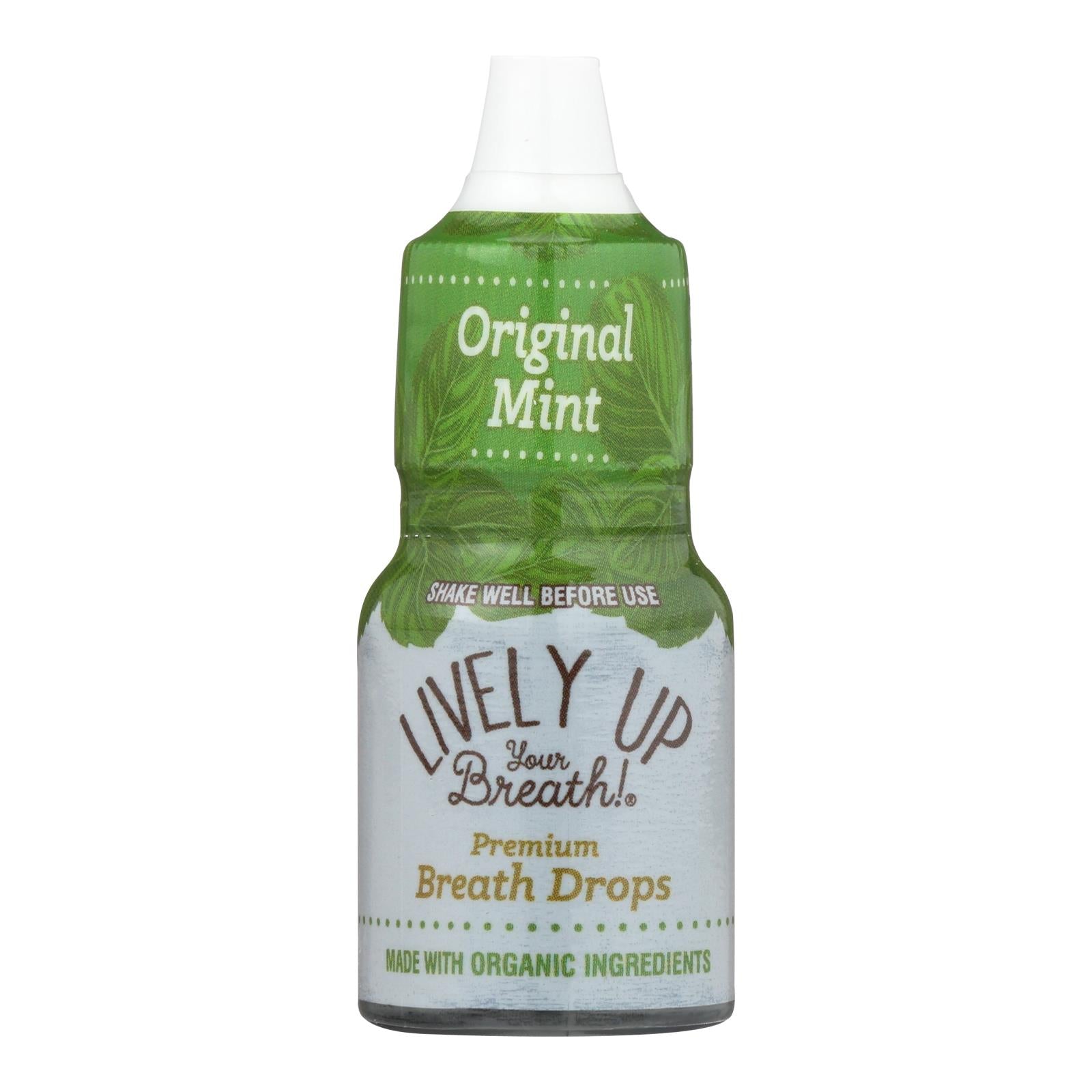 Lively Up Your Breath! Original Mint Premium Breath Drops  - Case of 12 - .27 Fluid Ounce