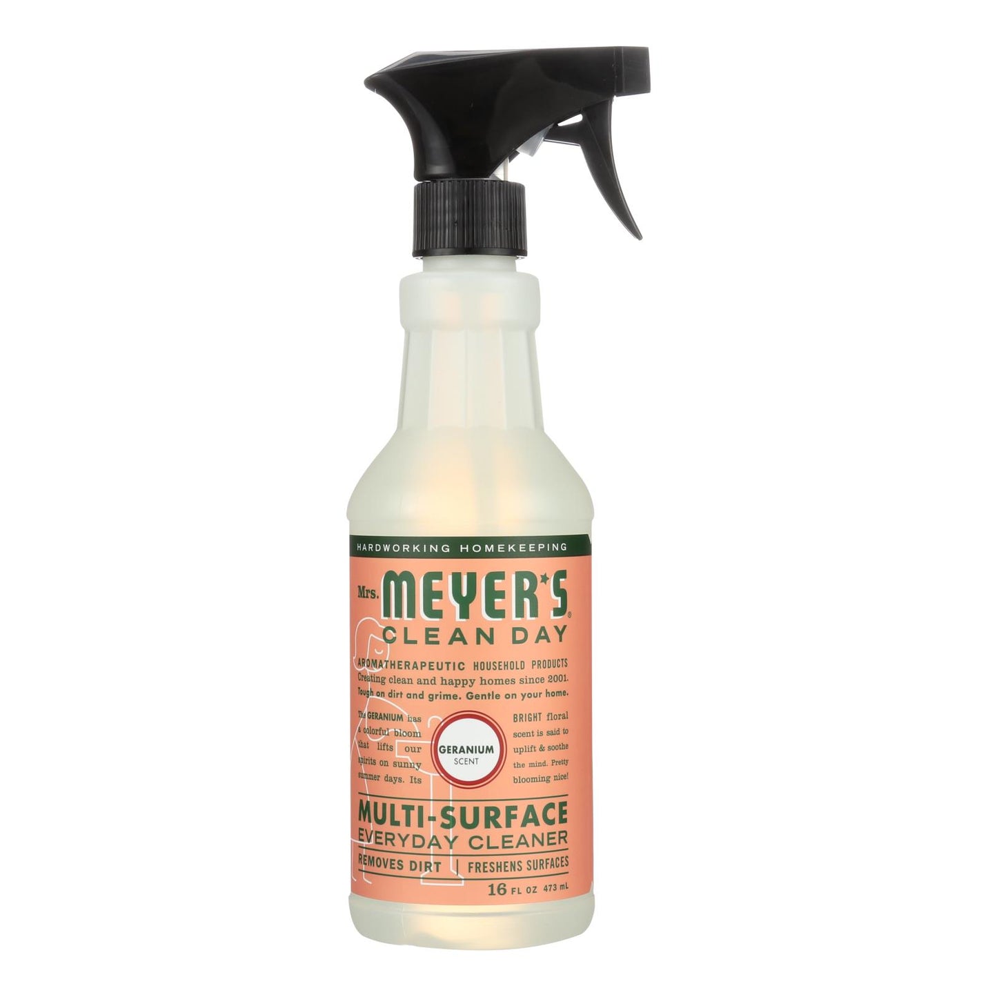 Mrs. Meyer's Clean Day - Multi-Surface Everyday Cleaner - Geranium - 16 fl Ounce - Case of 6