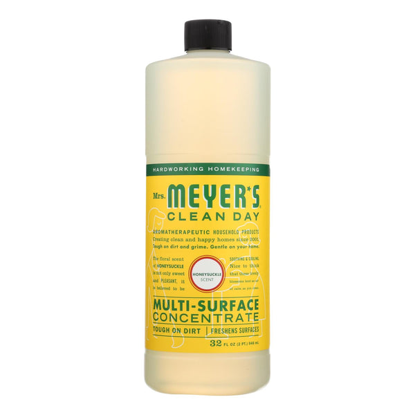 Mrs. Meyer's Clean Day - Multi Surface Concentrate - Honeysuckle - 32 fl Ounce - Case of 6