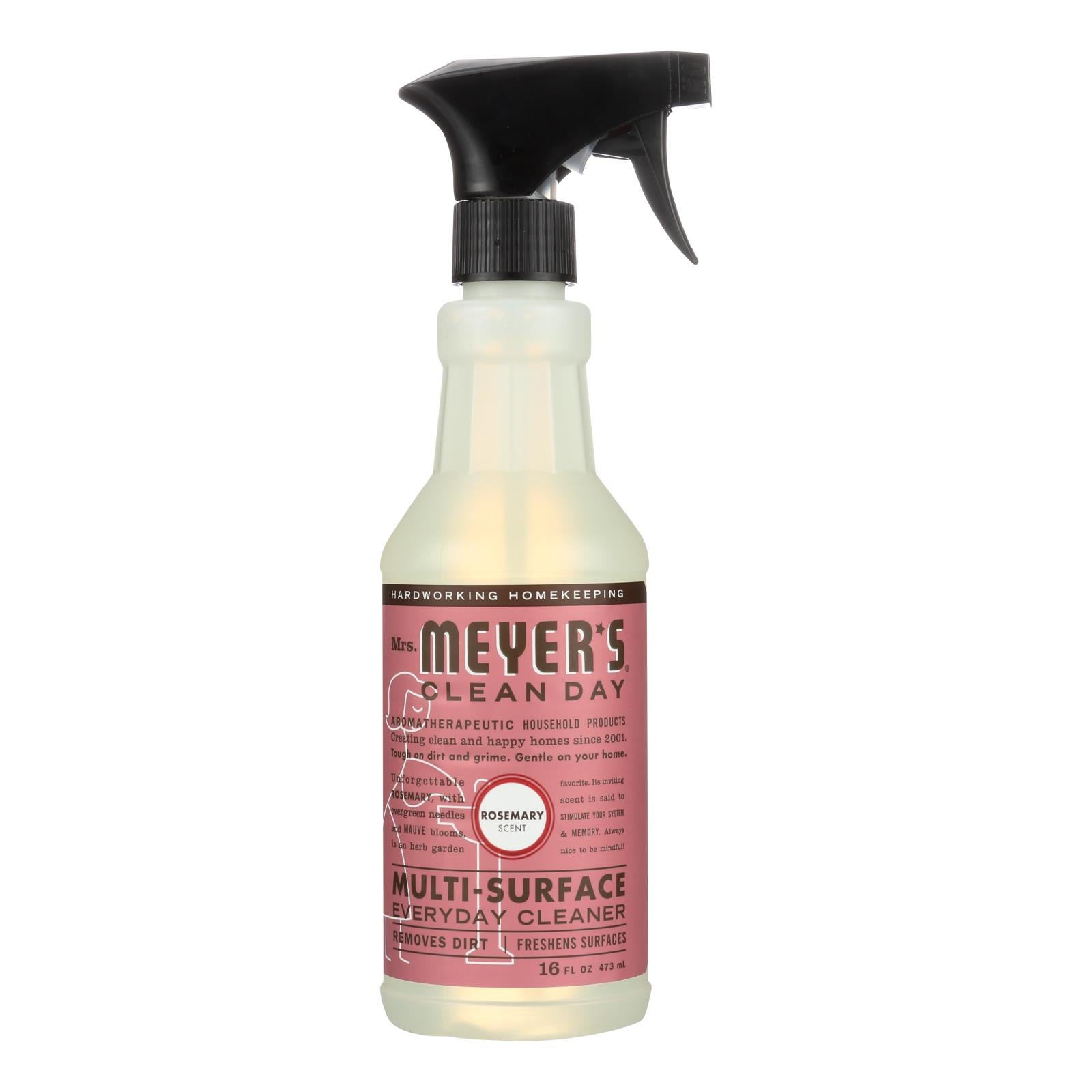 Mrs. Meyer's Clean Day - Multi-Surface Everyday Cleaner - Rosemary - 16 fl Ounce - Case of 6