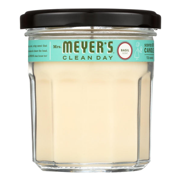 Mrs. Meyer's Clean Day - Soy Candle - Basil - 7.2 Ounce - Case of 6