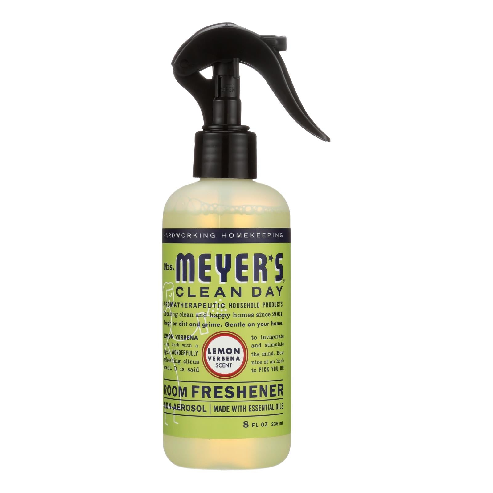 Mrs. Meyer's Clean Day - Room Freshener - Lemon Verbena - Case of 6 - 8 Ounce