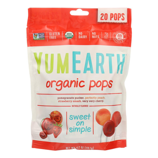 Yumearth Organics Organic - Lollipops - Case of 12 - 4.2 Ounce.