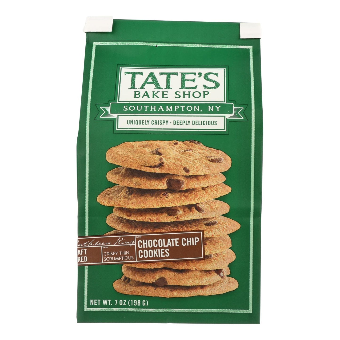 Tate's Bake Shop Double Chocolate Chip Cookies - Case of 12 - 7 Ounce.