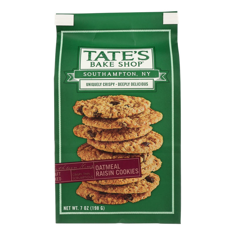 Tate's Bake Shop Oatmeal Raisin Cookies  - Case of 12 - 7 Ounce