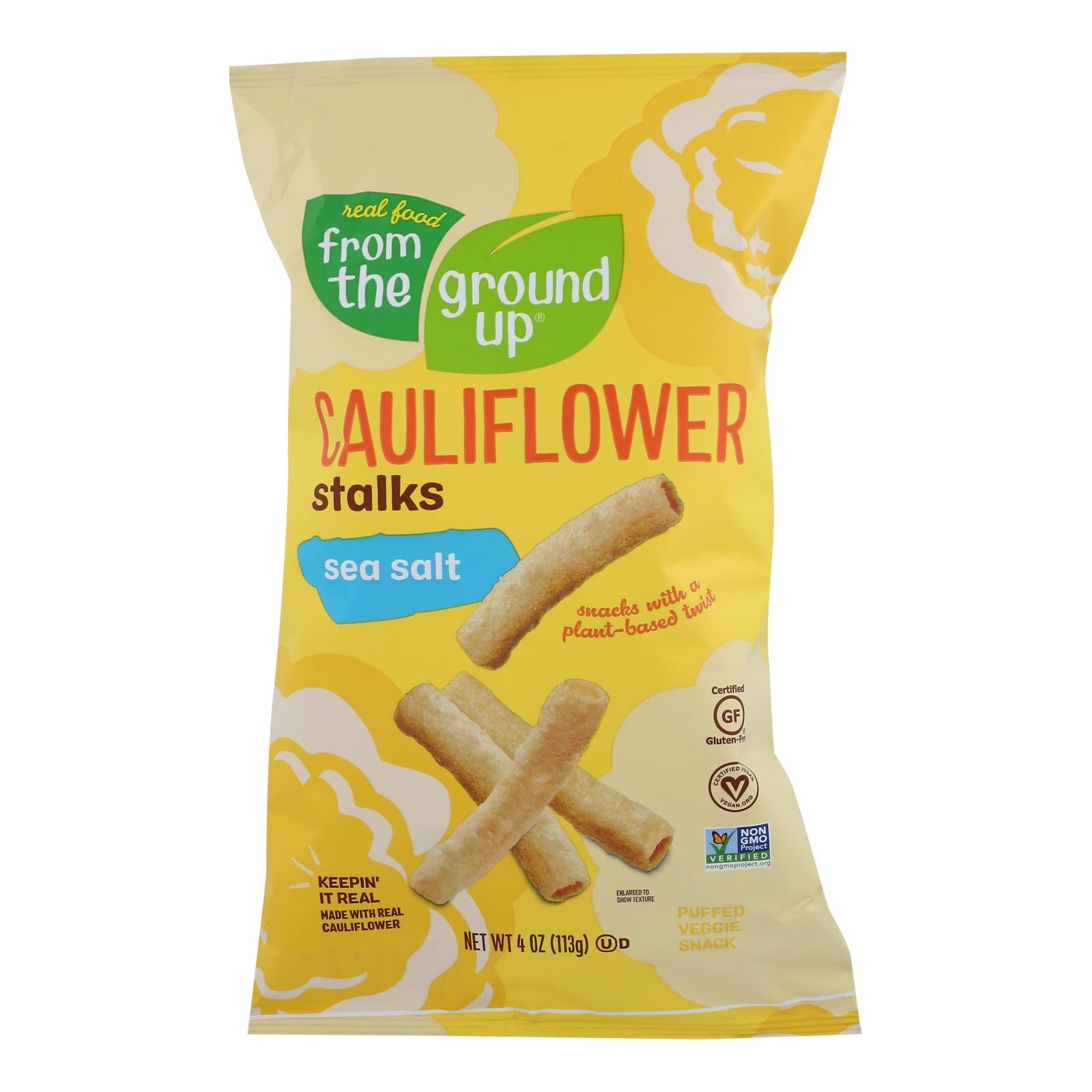 From The Ground Up - Stalk Sea Salt Cauliflwr - Case of 12 - 4 Ounce