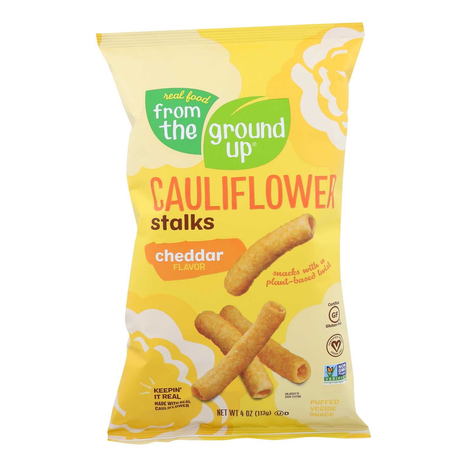From The Ground Up - Stalk Chddar Cauliflower - Case of 12 - 4 Ounce
