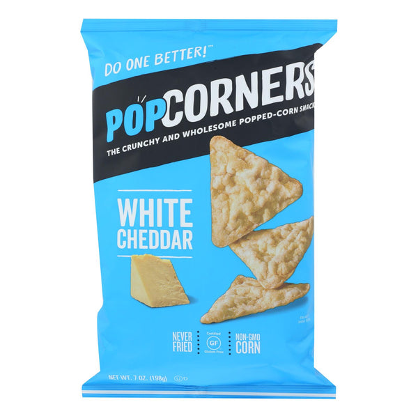 Our Little Rebellion Popcorners Chips - Cheddar Feel-Good - Case of 12 - 7 Ounce