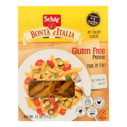 Schar Penne Pasta - Case of 10 - 12 Ounce.