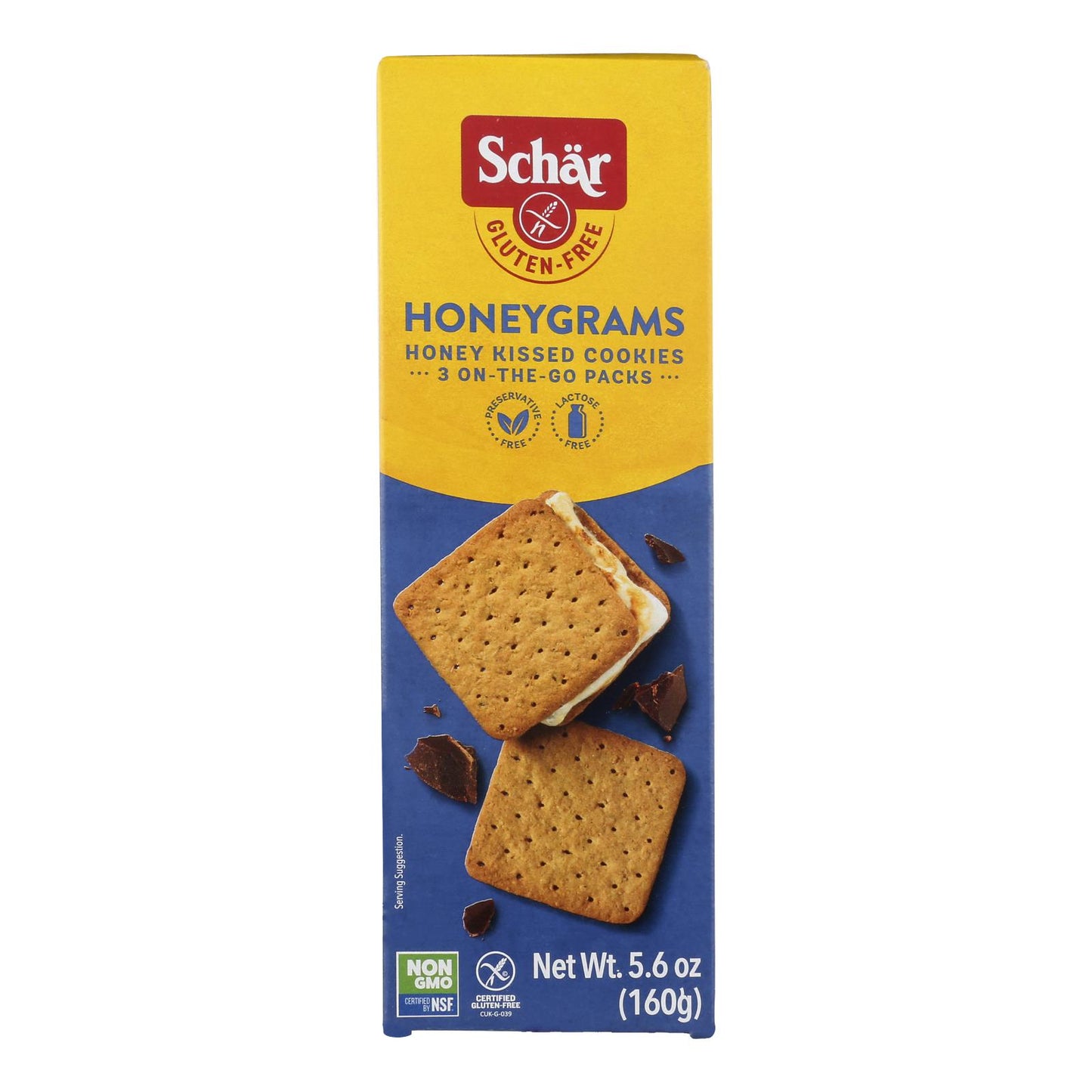 Schar - Crackers Honeygrams Gluten Free - Case of 6-5.6 Ounce