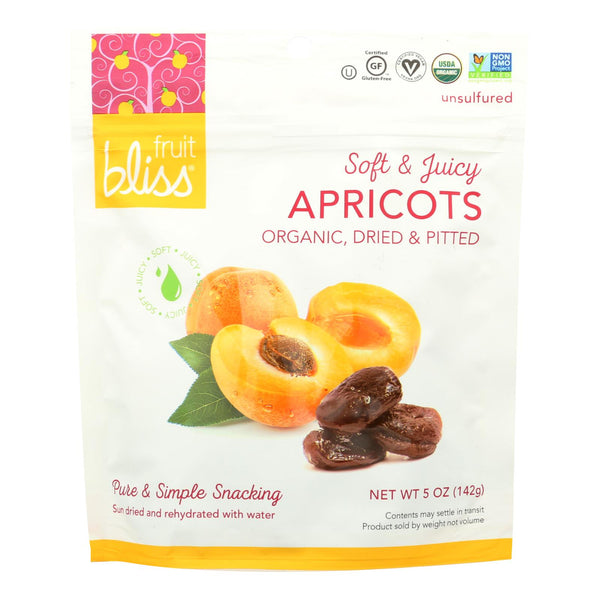 Fruit Bliss - Organic Turkish Apricot - Apricot - Case of 6 - 5 Ounce.