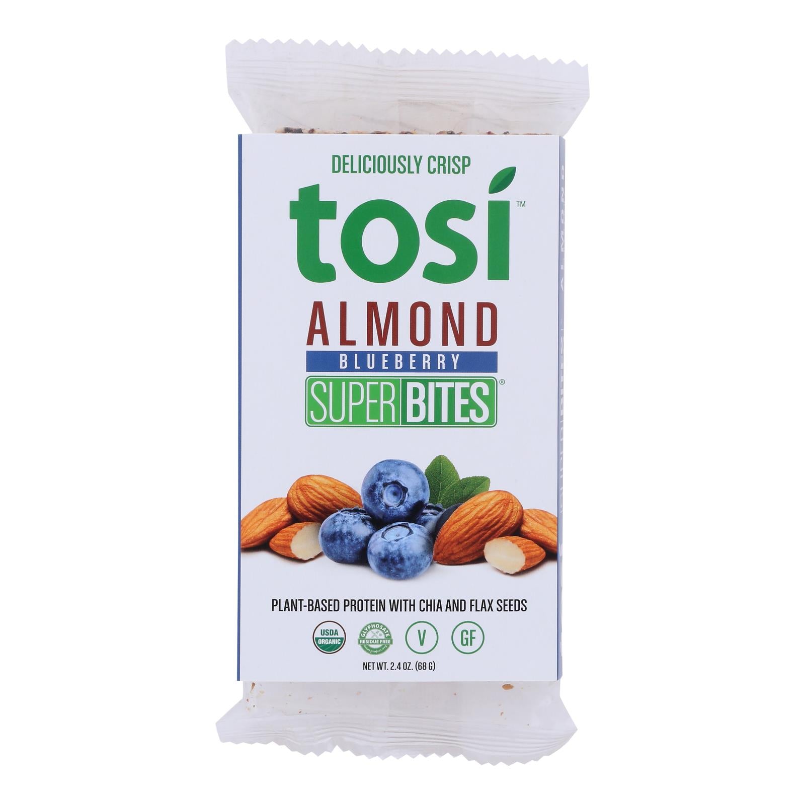 Tosi - Superbites Blbry Almond - Case of 12 - 2.4 Ounce