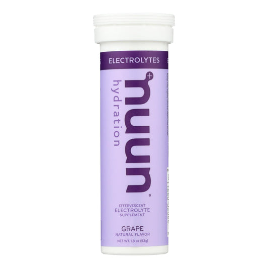 Nuun Hydration Drink Tab - Active - Grape - 10 Tablets - Case of 8