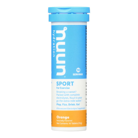 Nuun Hydration Drink Tab - Active - Orange - 10 Tablets - Case of 8