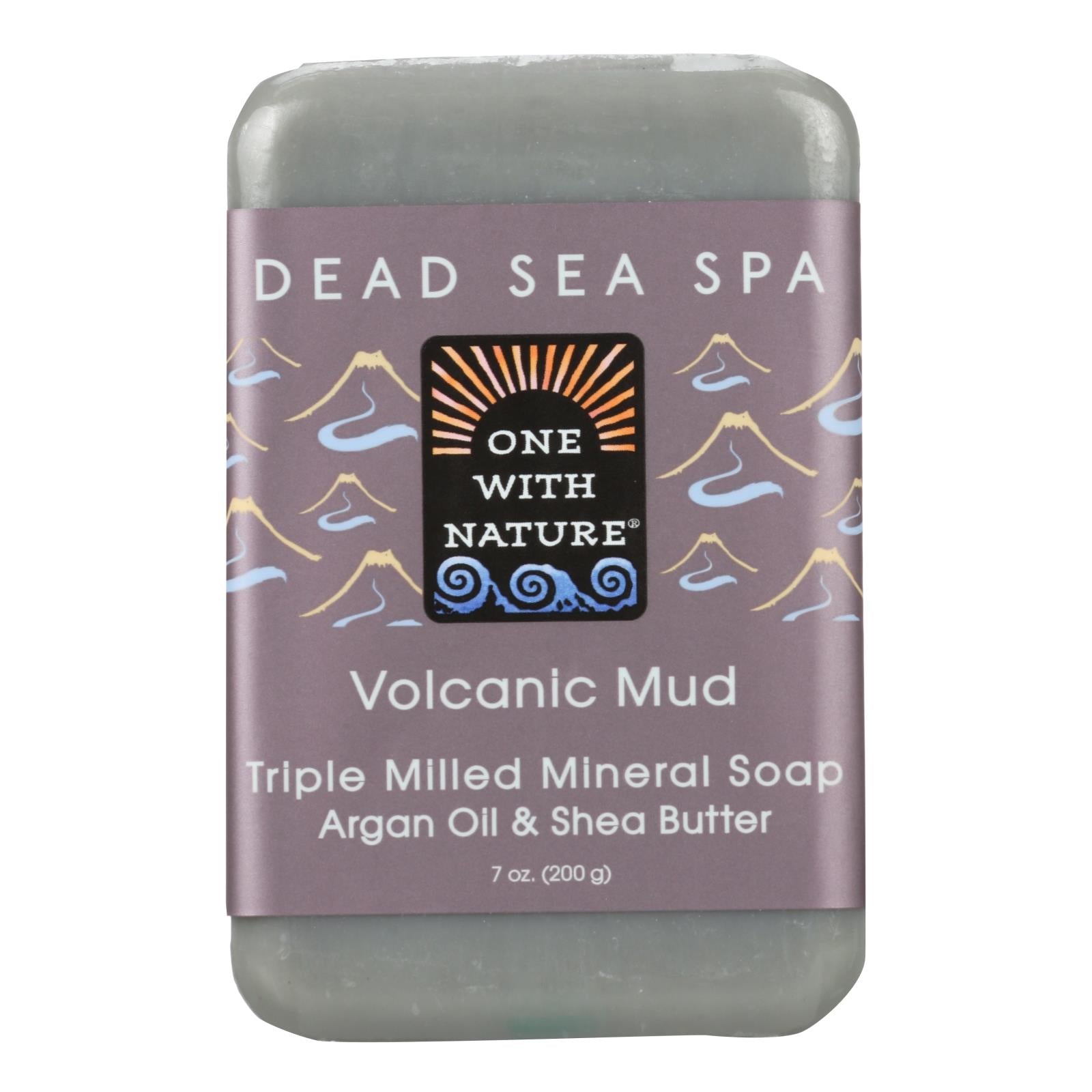One With Nature - Bar Soap Volcanic Mud - 1 Each 1-7 Ounce