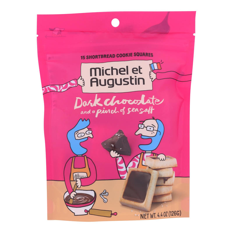 Michel Et Augustin - Cookie Dark Chocolate Ss Shortbread - Case of 6 - 4.4 Ounce