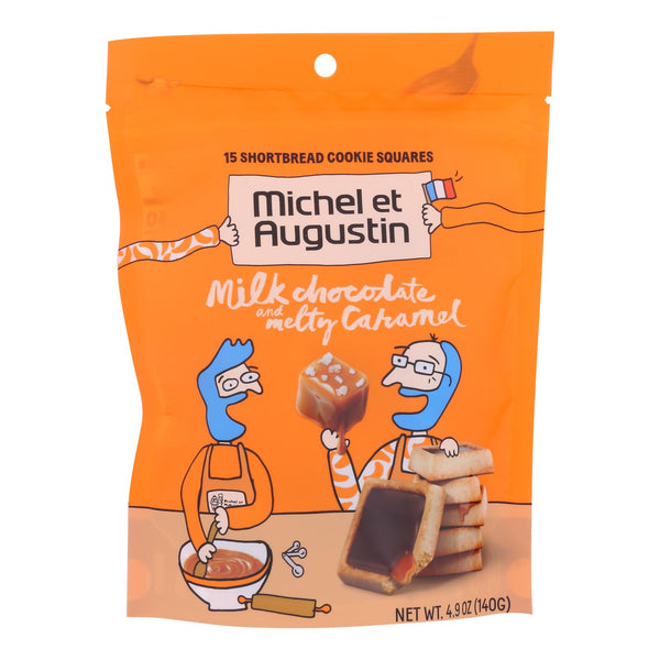 Michel Et Augustin - Cookie Mk Chocolate Caramel Shbrd - Case of 6 - 4.9 Ounce