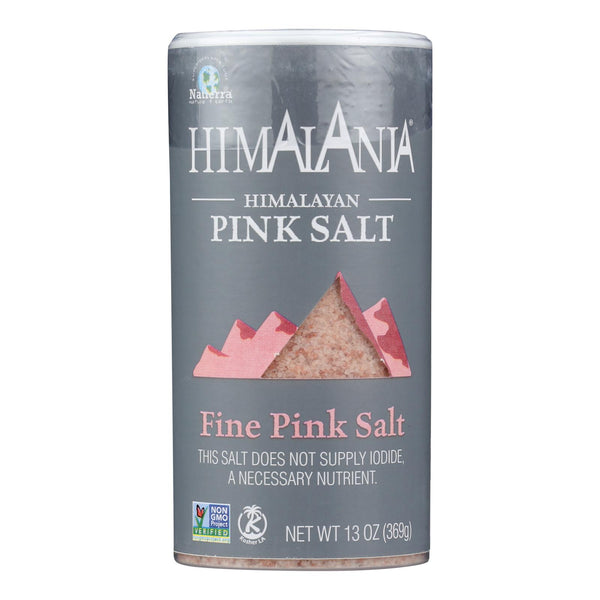 Himalania Fine Grain Himalayan Pink Salt Shaker - Case of 6 - 13 Ounce.