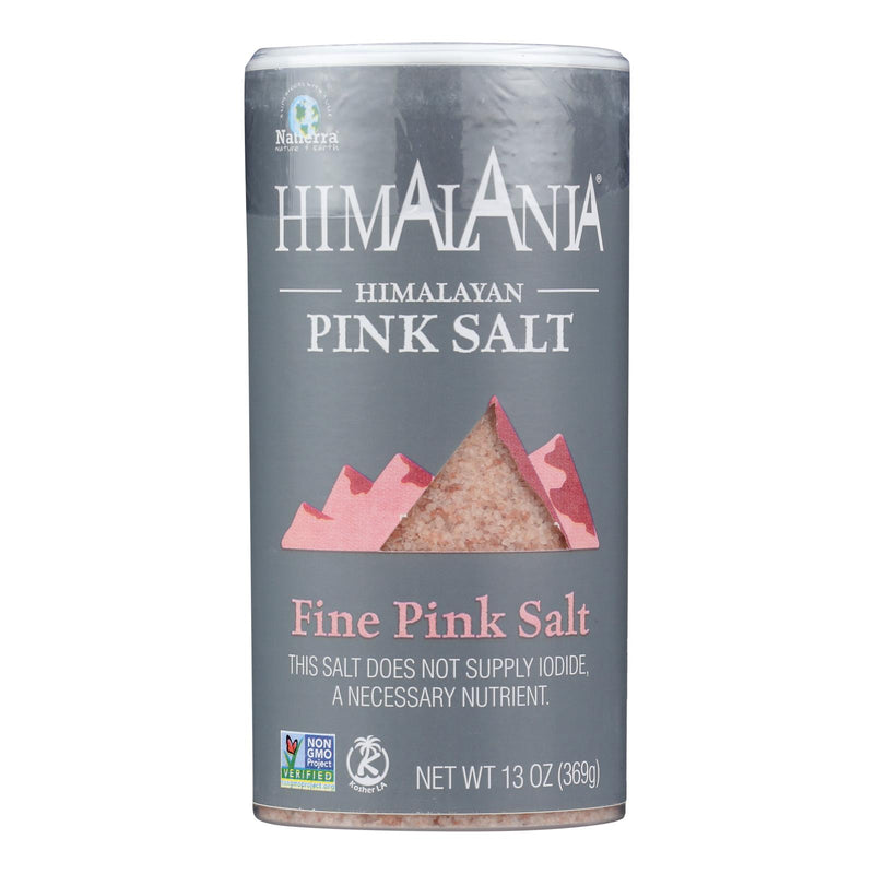 Himalania Fine Grain Himalayan Pink Salt Shaker - Case of 6 - 13 Ounce.