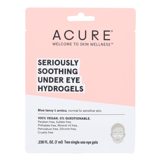 Acure - Seriously Soothing Under Eye Hydrogels - Case of 12 - 0.236 fl Ounce.