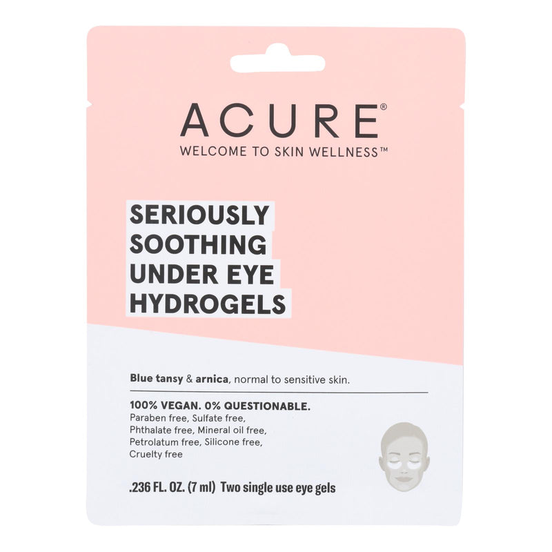 Acure - Seriously Soothing Under Eye Hydrogels - Case of 12 - 0.236 fl Ounce.