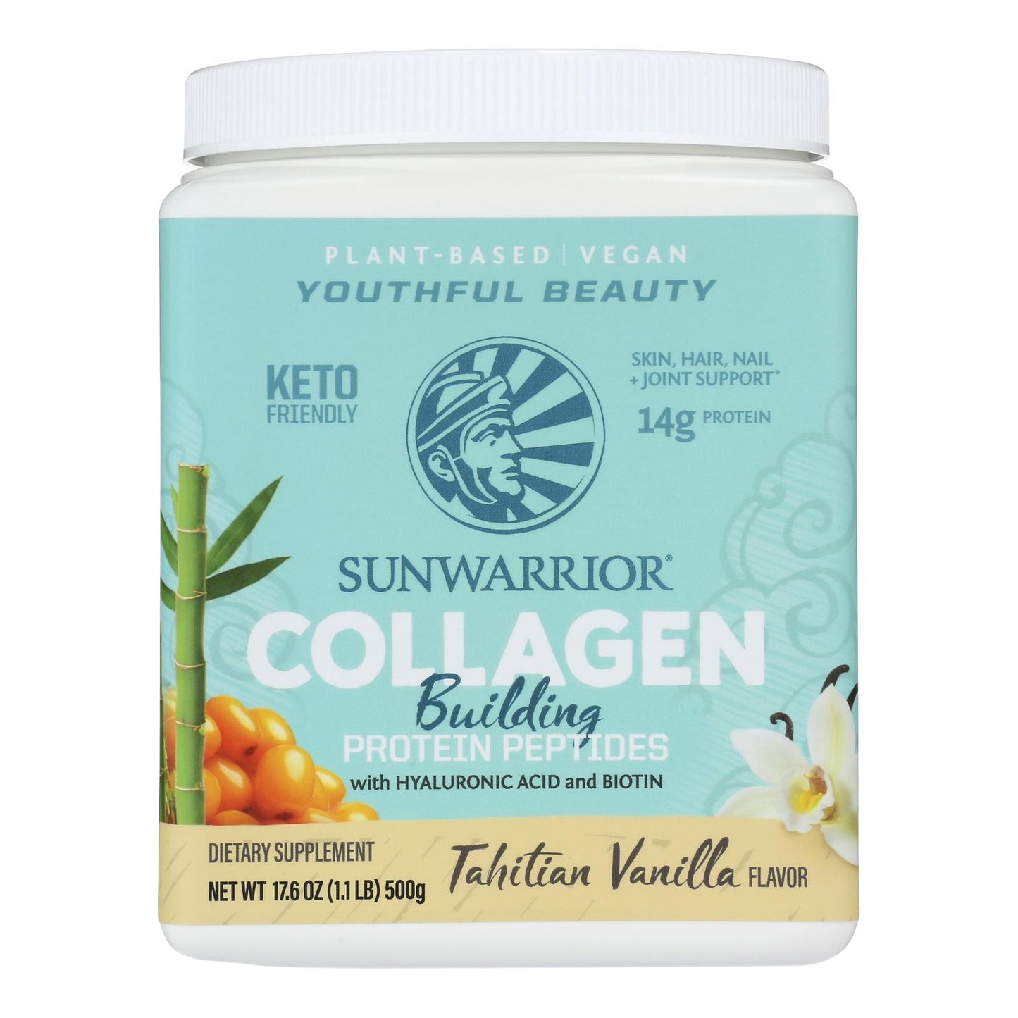 Sunwarrior - Collagen Tahitian Vanilla - 1 Each - 17.6 Ounce