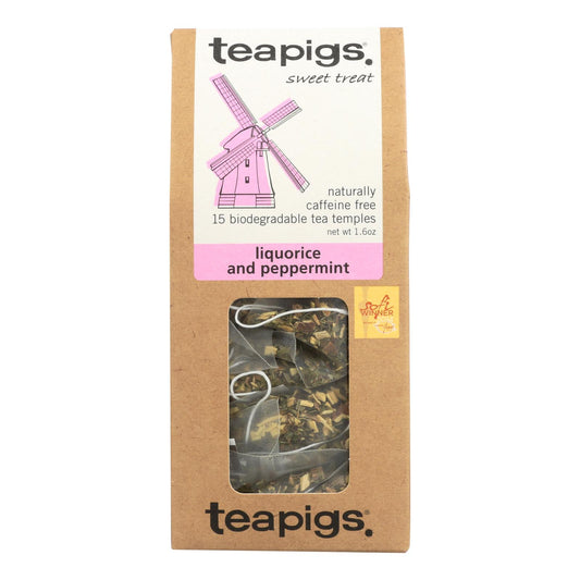 Teapigs Tea - Liquorice & Peppermnt - Case of 6 - 15 count