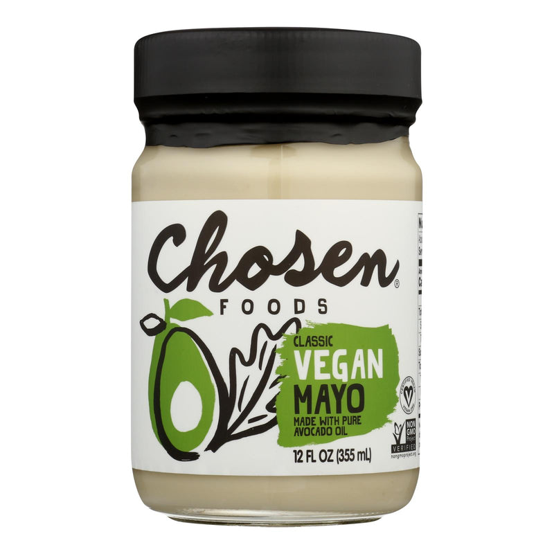 Chosen Foods - Avocado Oil Vegan Mayo - Case of 6 - 12 Ounce.