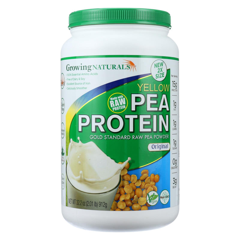 Growing Naturals Pea Protein Powder - Original Flavor - 32.2 Ounce