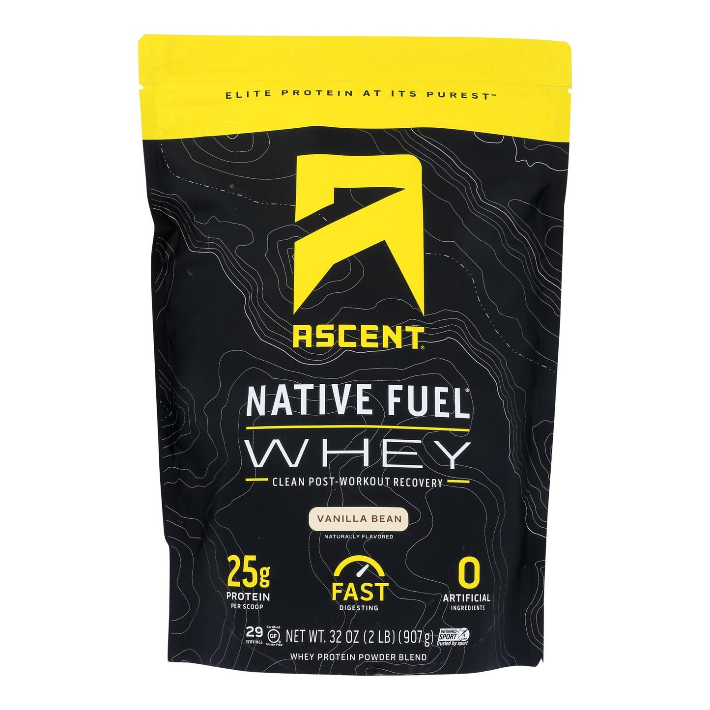 Ascent Native Fuel Vanilla Bean Whey Protein Powder Blend Vanilla Bean - 1 Each - 2 LB