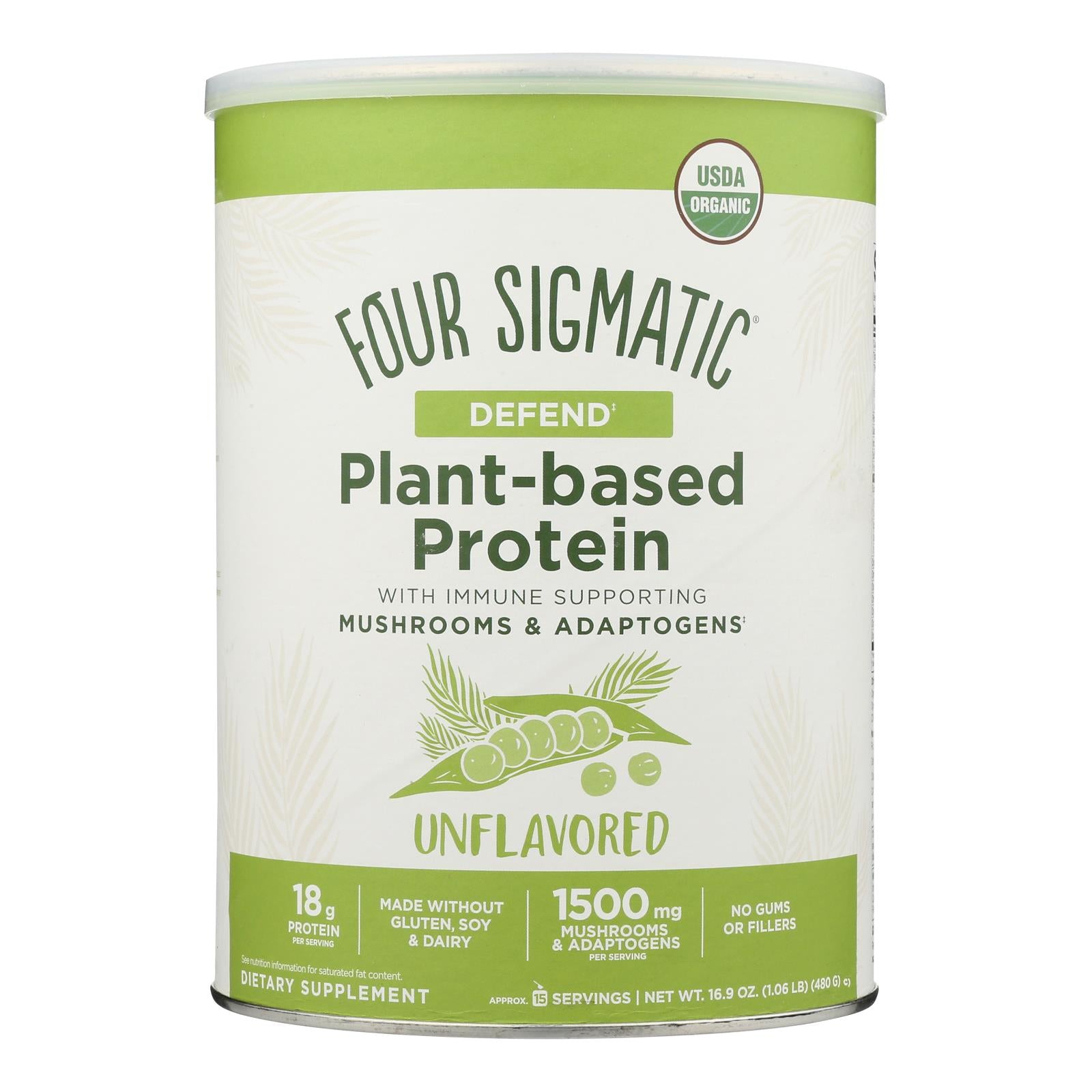 Four Sigmatic - Plnt Based Protein Unflv - 1 Each-16.9 Ounce
