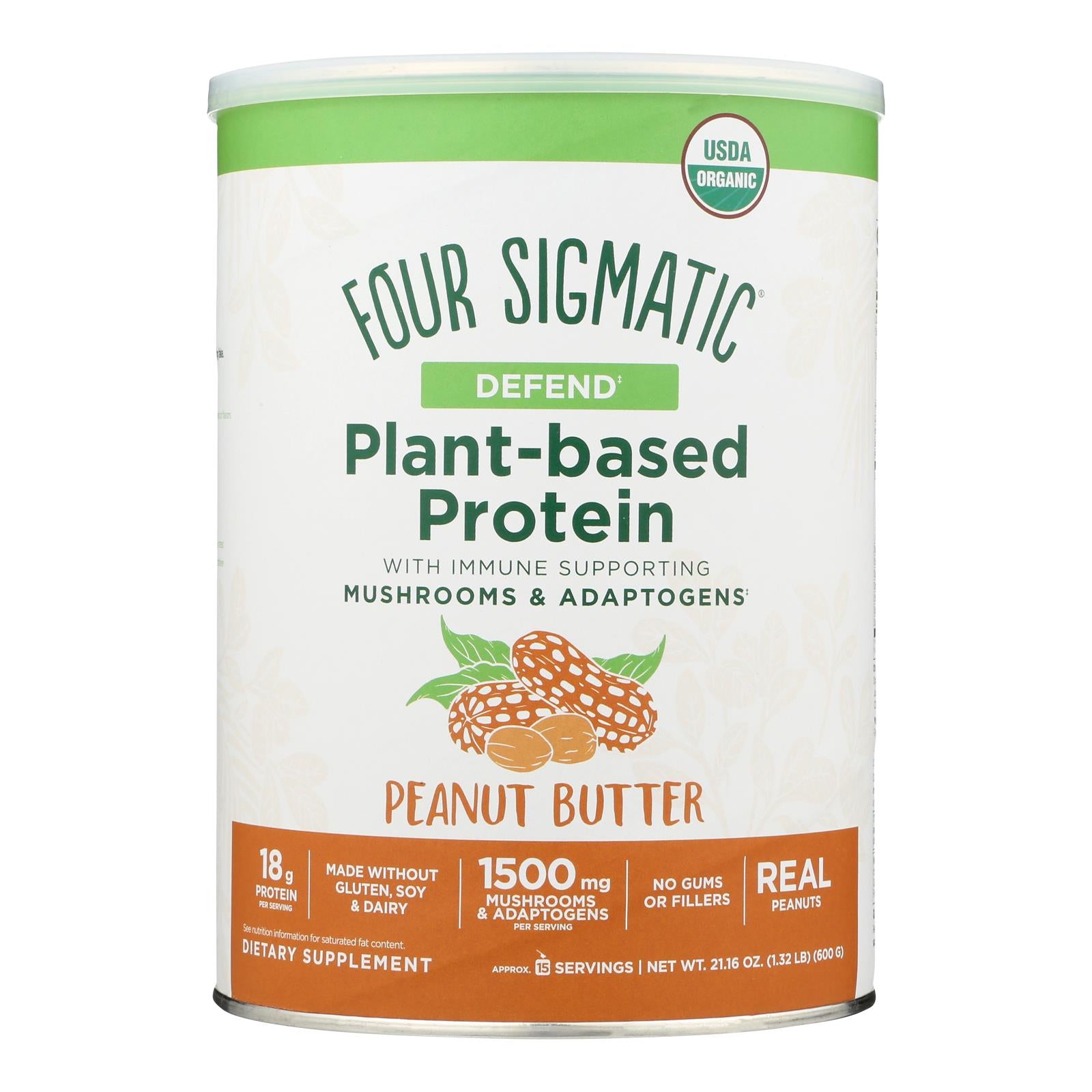 Four Sigmatic - Protein Plnt Bs Peanut Butter - 1 Each-21.16 Ounce