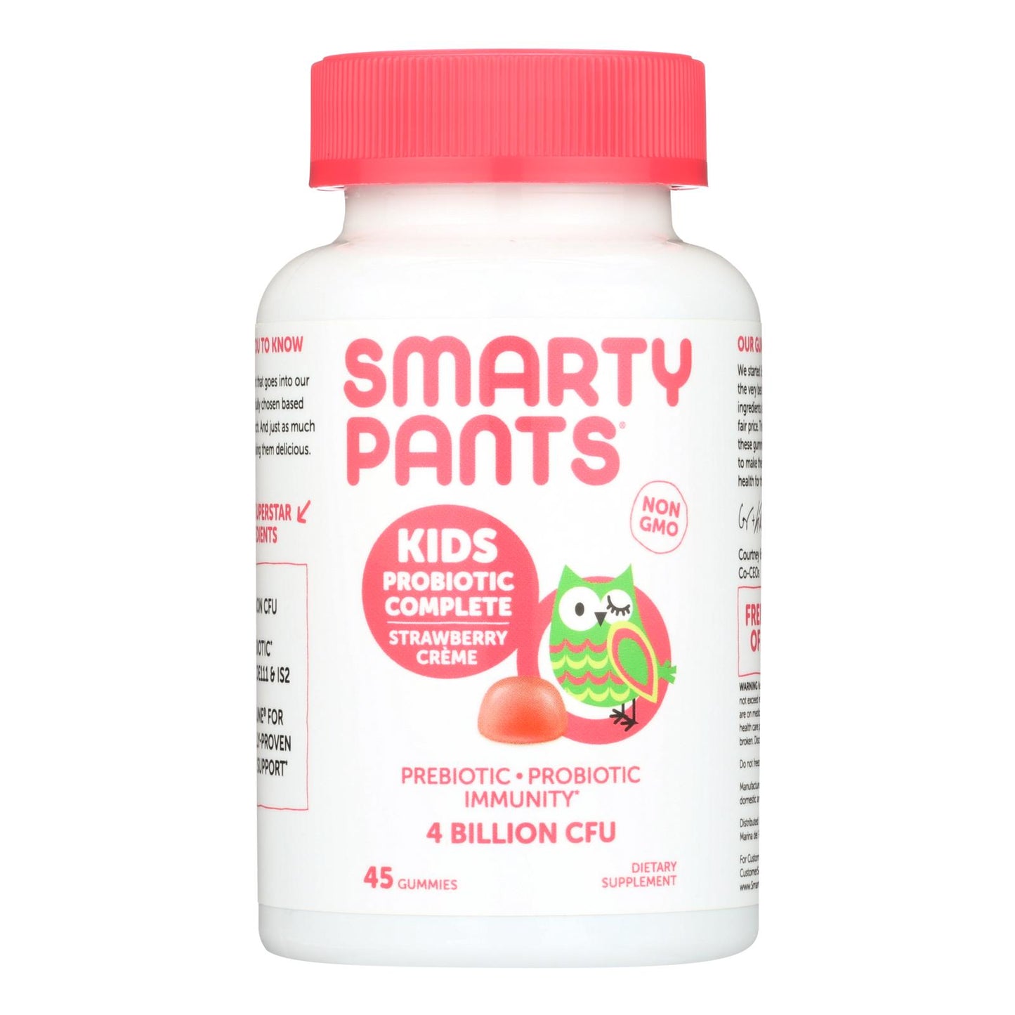 Smarty Pants Strawberry Creme Kids Probiotic Complete Dietary Supplement  - 1 Each - 45 Count