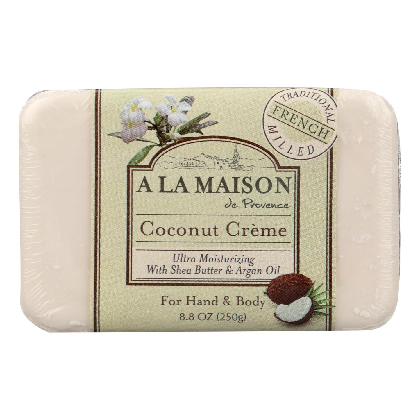 A La Maison - Bar Soap - Coconut Creme - 8.8 Ounce