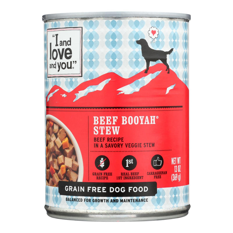 I and Love and You Beef Booyah Stew - Wet Food - Case of 12 - 13 Ounce.