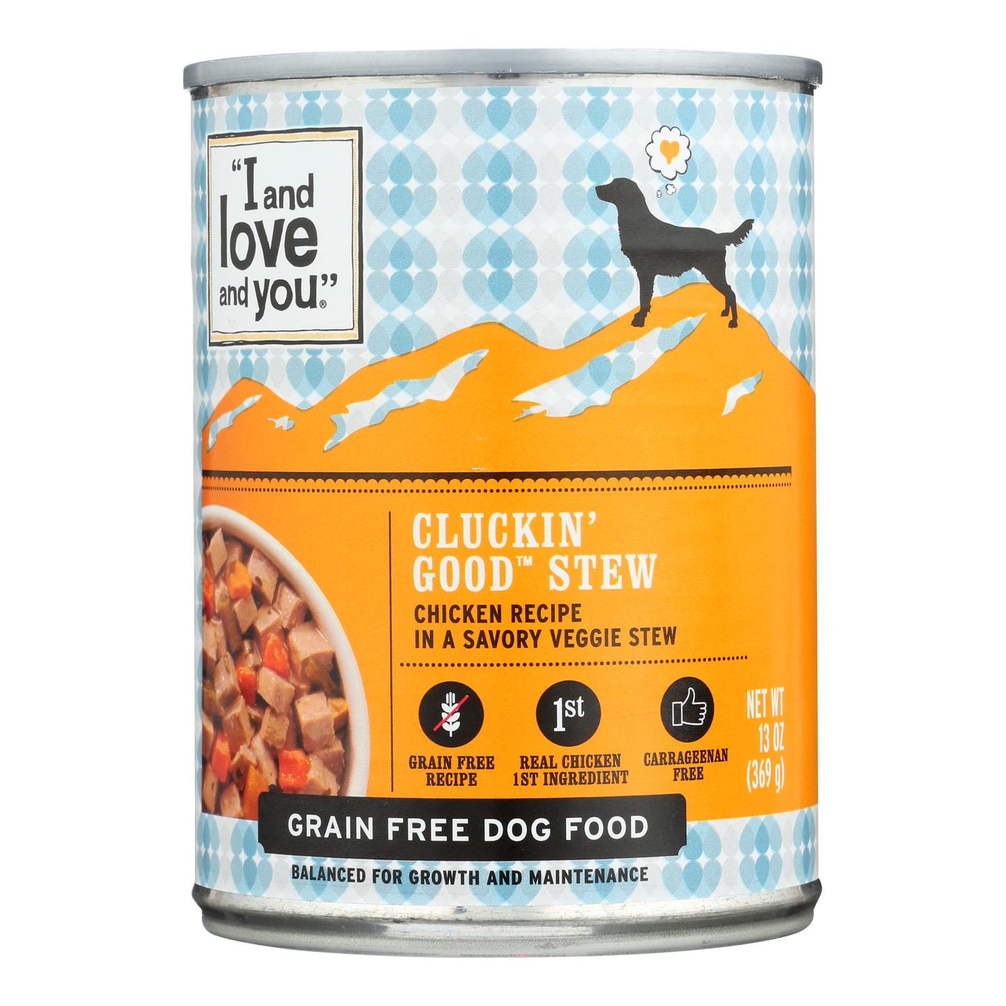 I and Love and You Cluckin? Good Stew - Wet Food - Case of 12 - 13 Ounce.