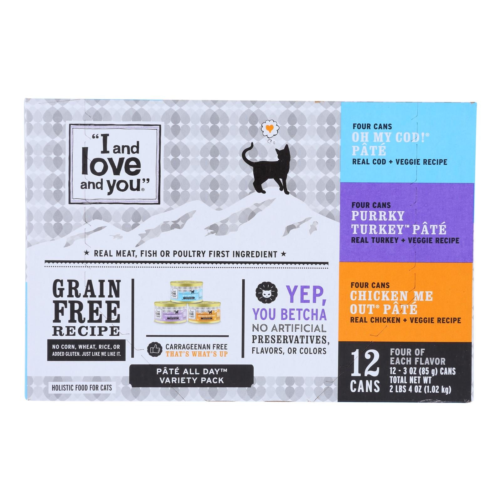I And Love And You Holistic Food For Cats  - Case of 4 - 12/3 Ounce