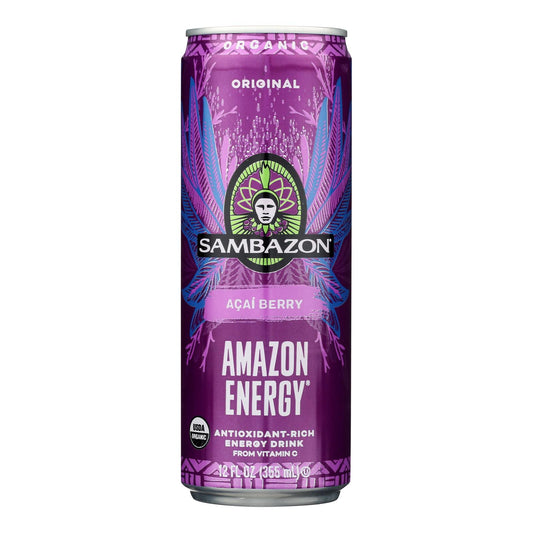 Sambazon Organic Amazon Energy Drink - Original - Case of 12 - 12 fl Ounce