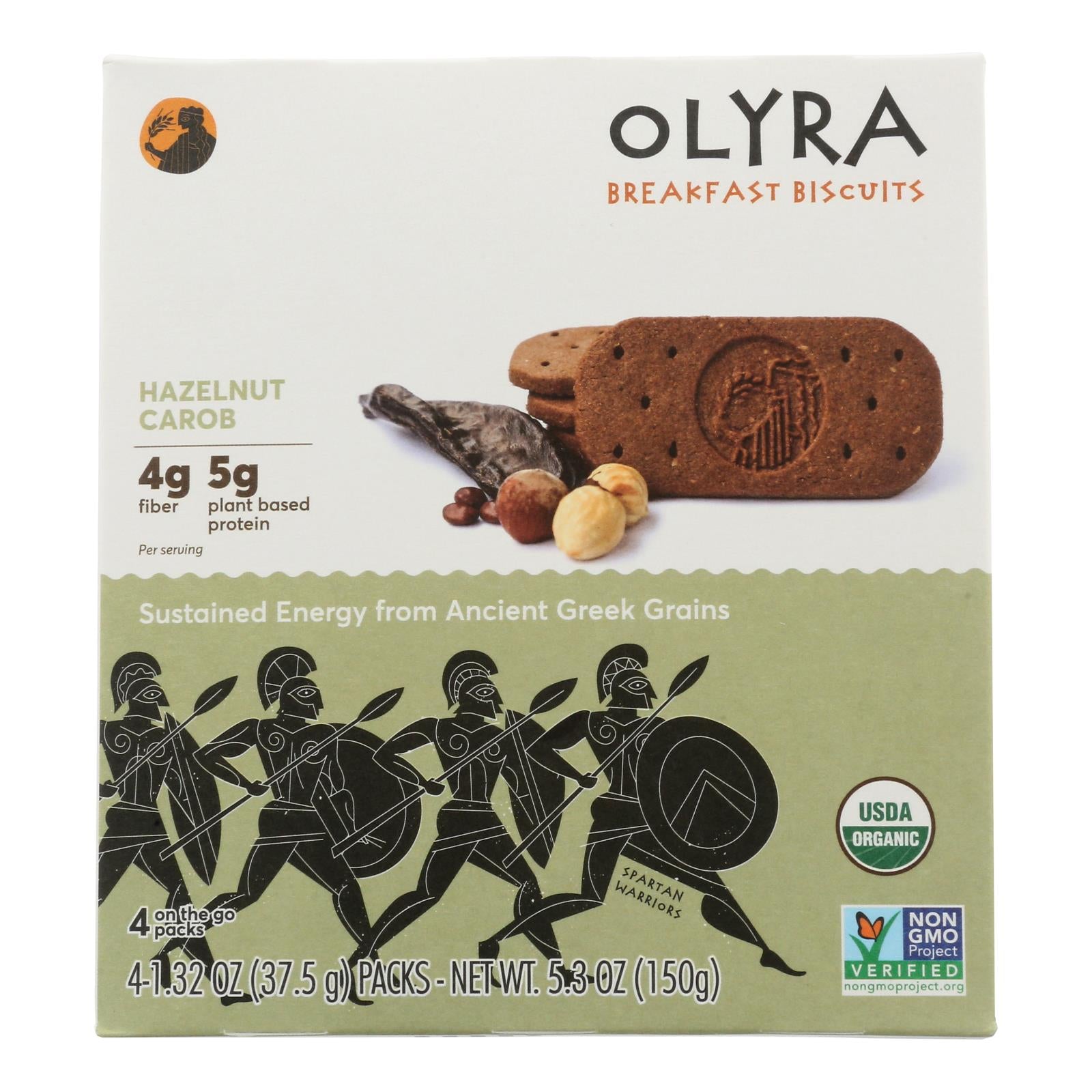 Olyra - Biscuit Hzlenut Carob - Case of 6 - 5.3 Ounce
