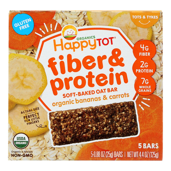 Happy Tot Happy Tot Fiber and Protein - Apple Peach Pumpkin and Cinnamon - Case of 6 - 0.88 Ounce.