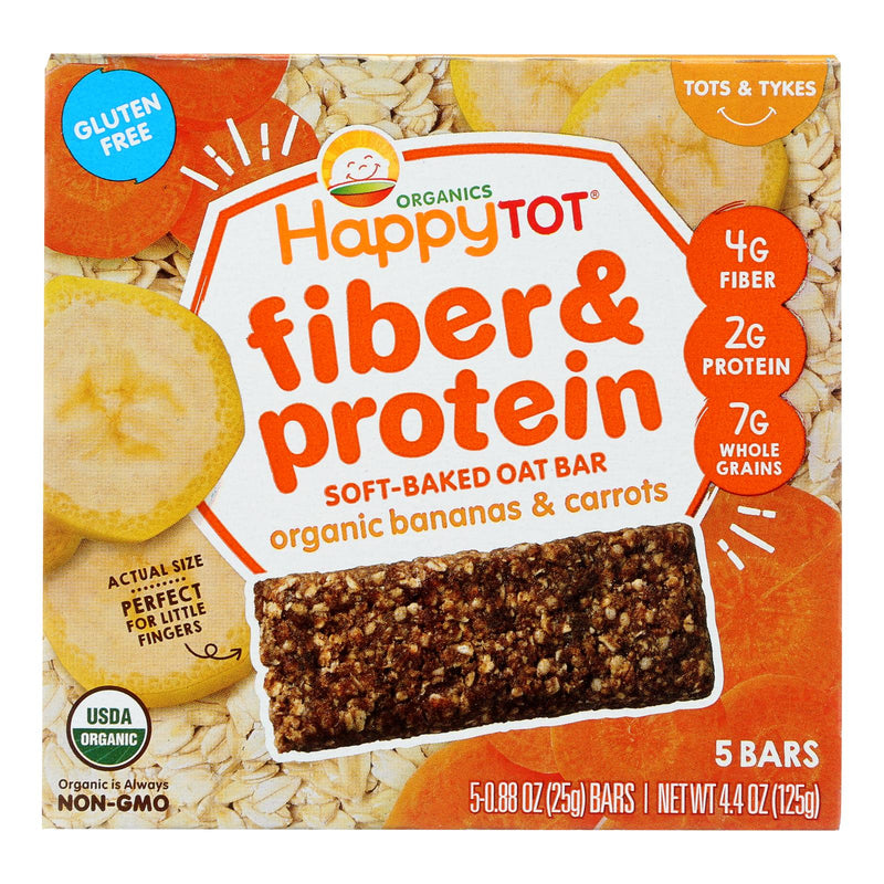 Happy Tot Happy Tot Fiber and Protein - Apple Peach Pumpkin and Cinnamon - Case of 6 - 0.88 Ounce.