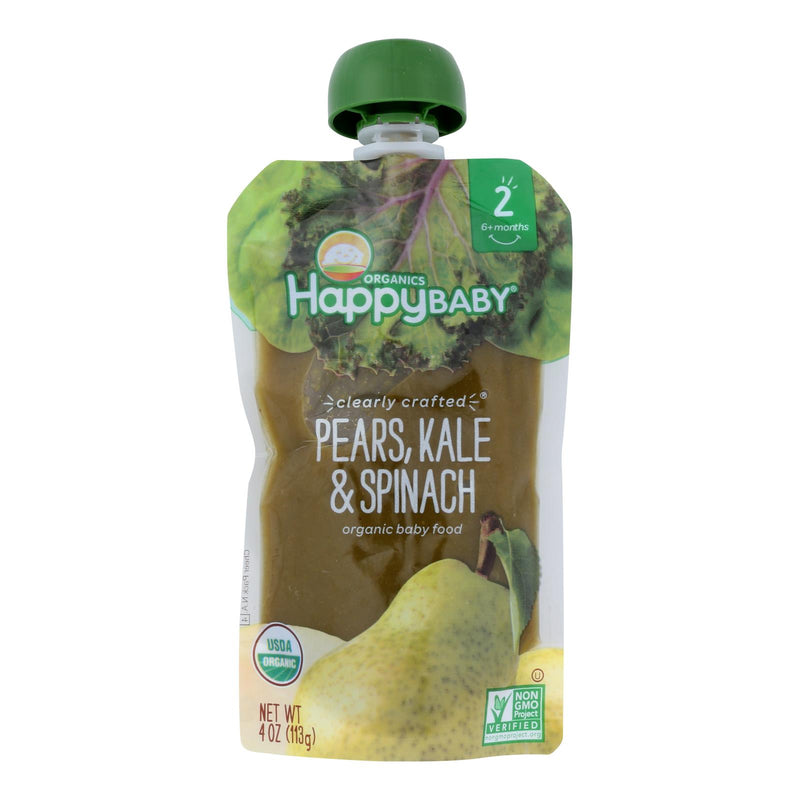 Happy Baby Happy Baby Clearly Crafted - Apples Kale and Avocados - Case of 16 - 4 Ounce.