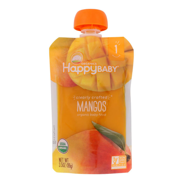 Happy Baby Clearly Crafted Mango - Case of 16 - 3.5 Ounce.