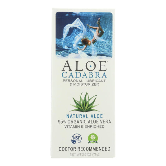 Aloe Cadabra Natural Organic Personal Lubricant - Natural Aloe Unscented - 2.5 Ounce