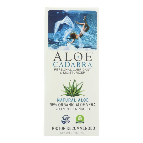 Aloe Cadabra Natural Organic Personal Lubricant - Natural Aloe Unscented - 2.5 Ounce